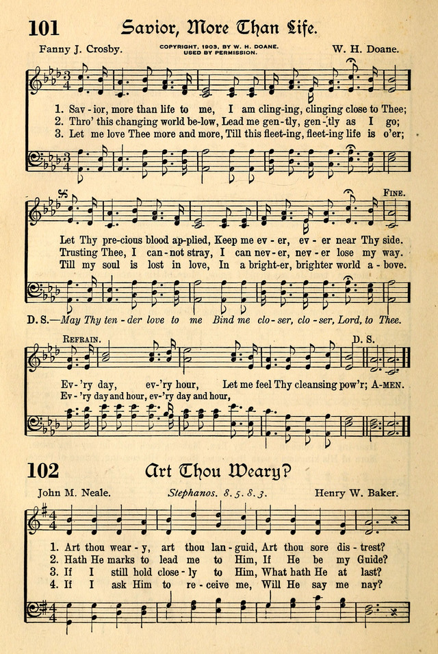 The Popular Hymnal page 68