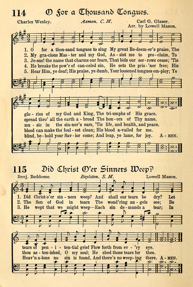 The Popular Hymnal page 76