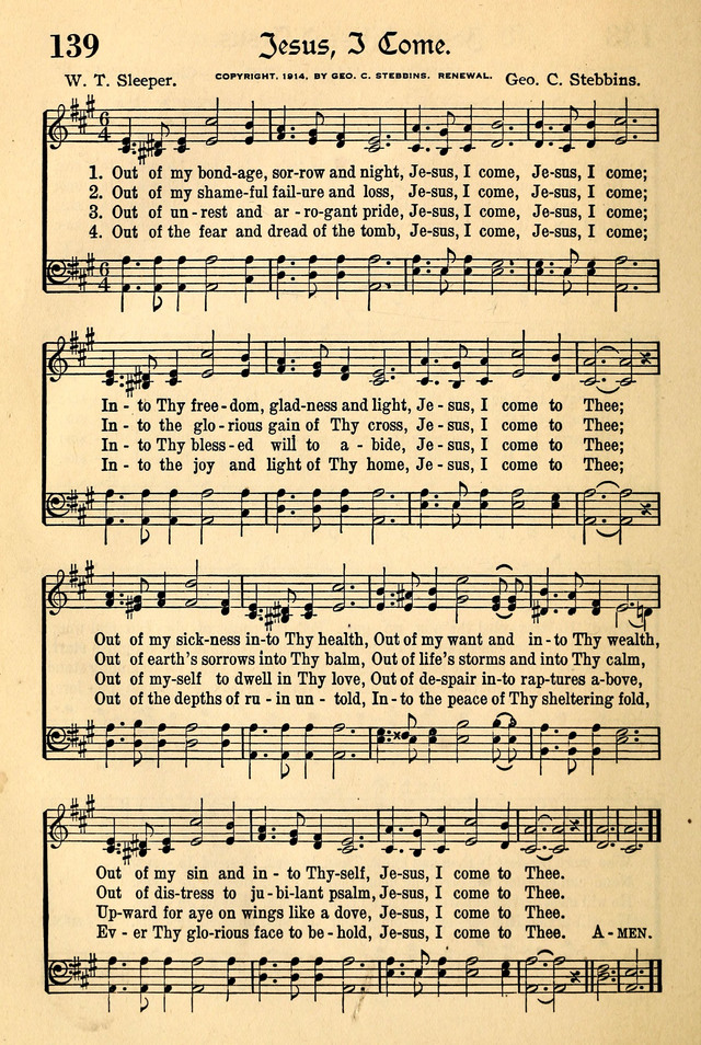 The Popular Hymnal page 96