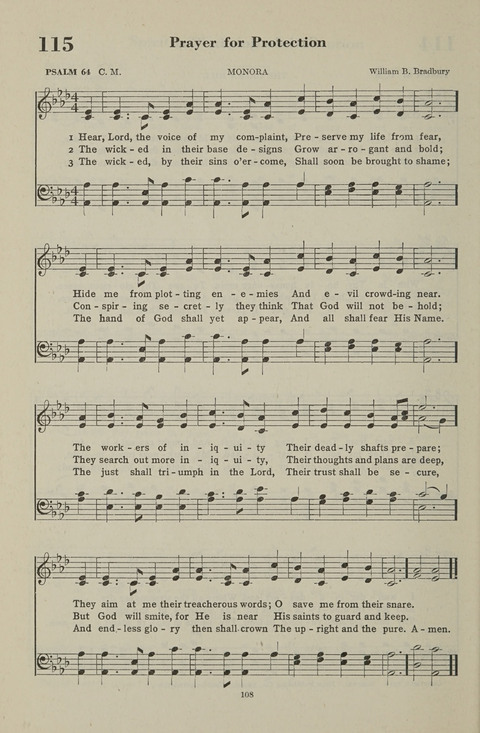 The Psalter Hymnal: The Psalms and Selected Hymns page 108