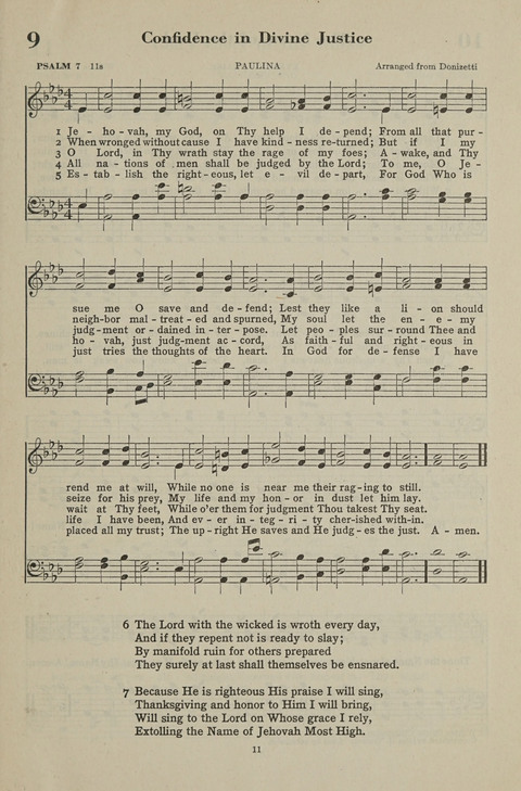 The Psalter Hymnal: The Psalms and Selected Hymns page 11