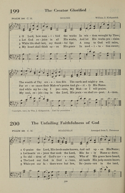 The Psalter Hymnal: The Psalms and Selected Hymns page 190