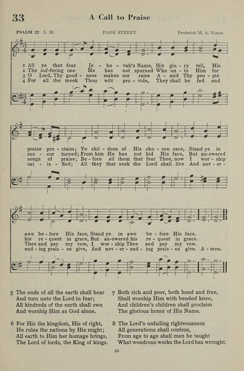 The Psalter Hymnal: The Psalms and Selected Hymns page 33