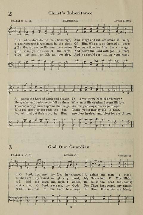 The Psalter Hymnal: The Psalms and Selected Hymns page 6