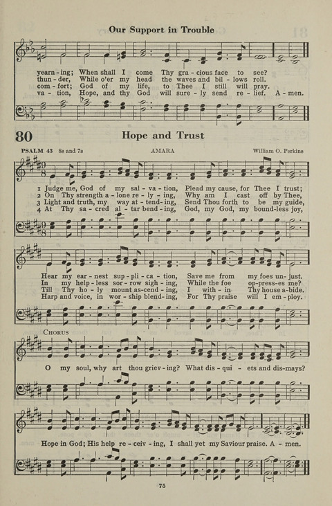 The Psalter Hymnal: The Psalms and Selected Hymns page 75