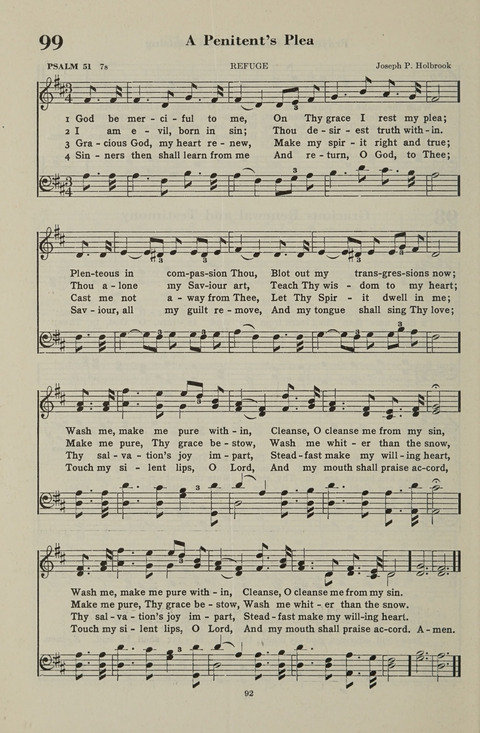 The Psalter Hymnal: The Psalms and Selected Hymns page 92
