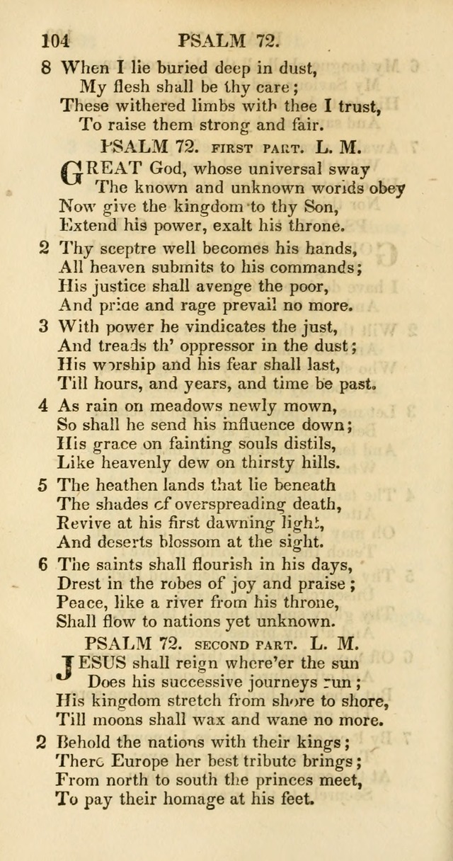 Psalms and Hymns Adapted to Public Worship, and Approved by the General Assembly of the Presbyterian Church in the United States of America page 106