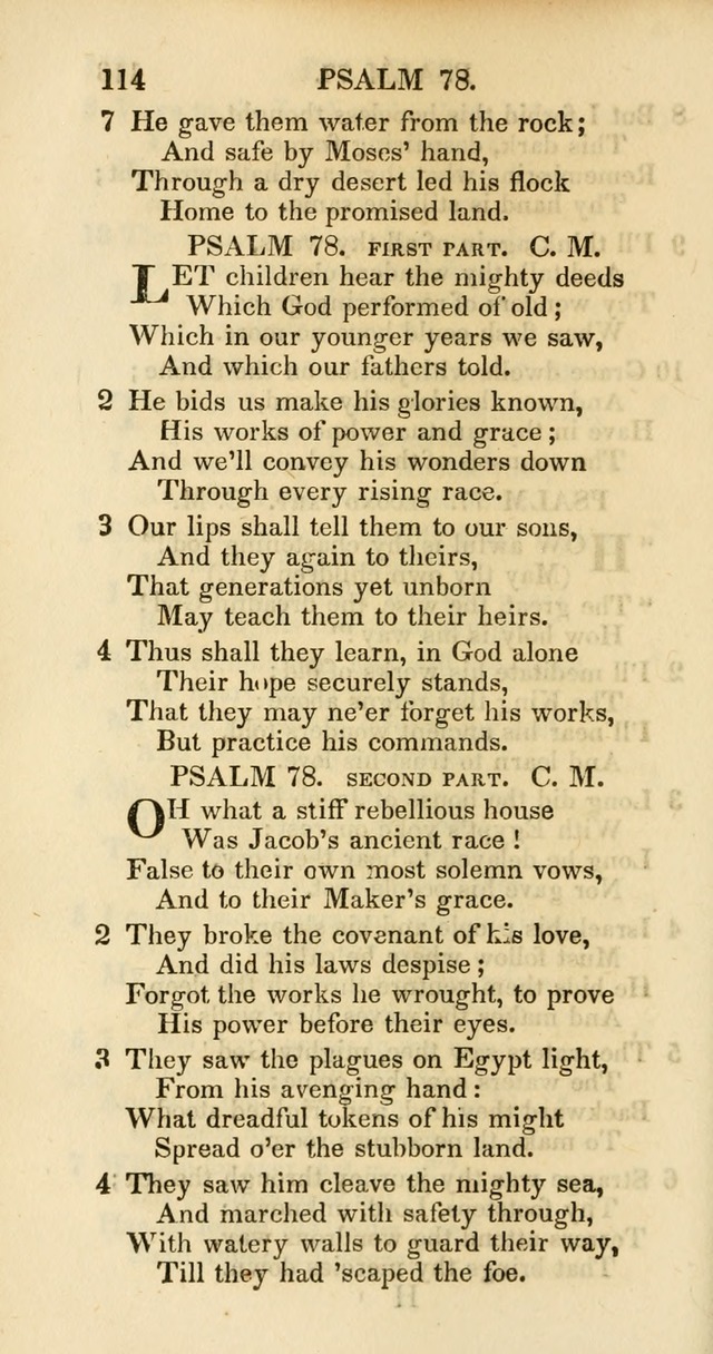 Psalms and Hymns Adapted to Public Worship, and Approved by the General Assembly of the Presbyterian Church in the United States of America page 116