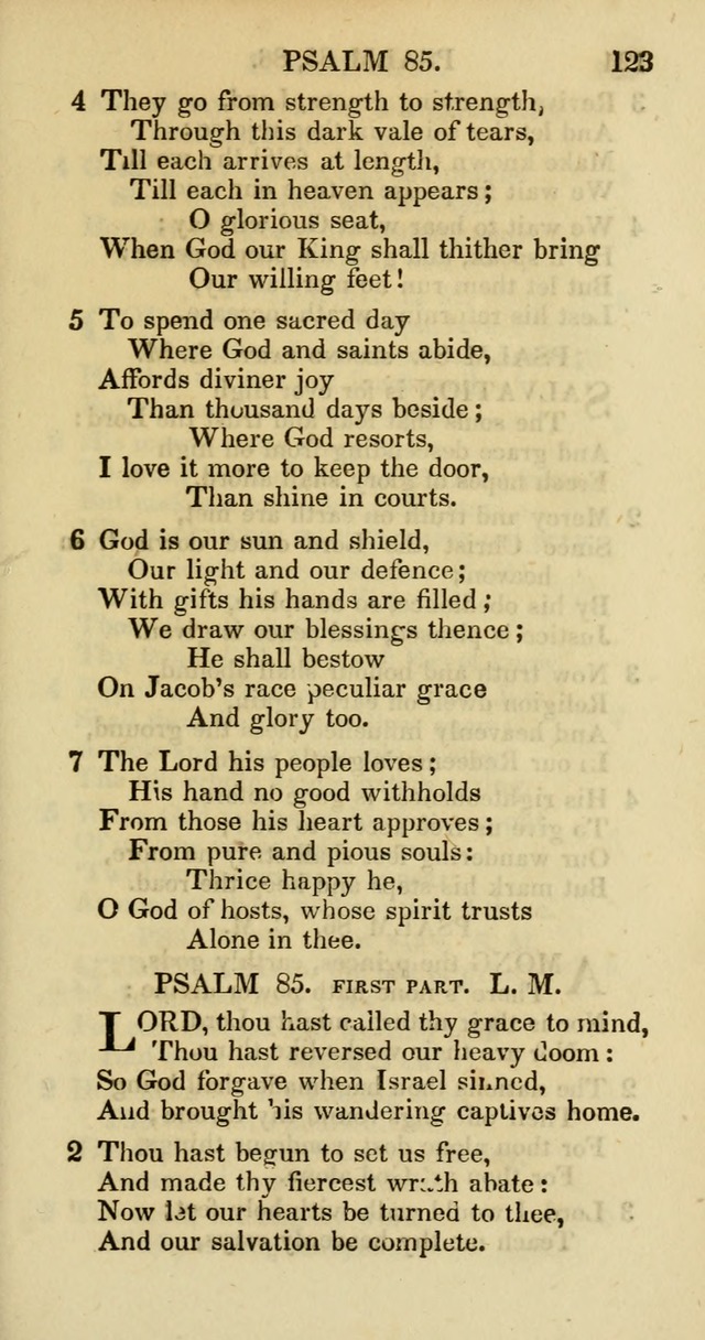 Psalms and Hymns Adapted to Public Worship, and Approved by the General Assembly of the Presbyterian Church in the United States of America page 125