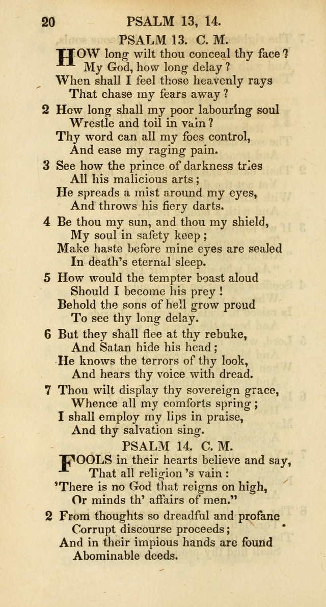 Psalms and Hymns Adapted to Public Worship, and Approved by the General Assembly of the Presbyterian Church in the United States of America page 20