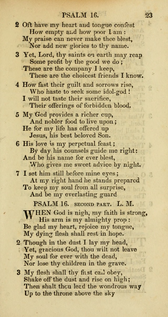 Psalms and Hymns Adapted to Public Worship, and Approved by the General Assembly of the Presbyterian Church in the United States of America page 23