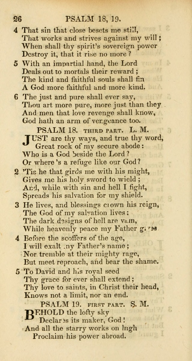 Psalms and Hymns Adapted to Public Worship, and Approved by the General Assembly of the Presbyterian Church in the United States of America page 26