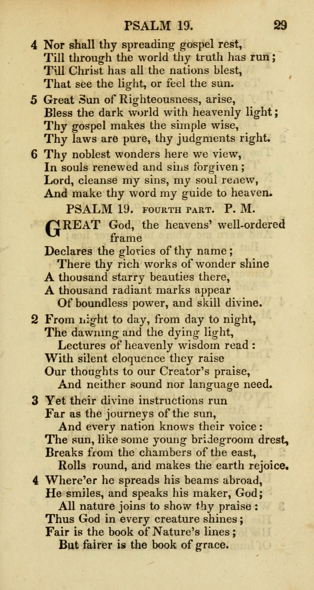 Psalms and Hymns Adapted to Public Worship, and Approved by the General Assembly of the Presbyterian Church in the United States of America page 29