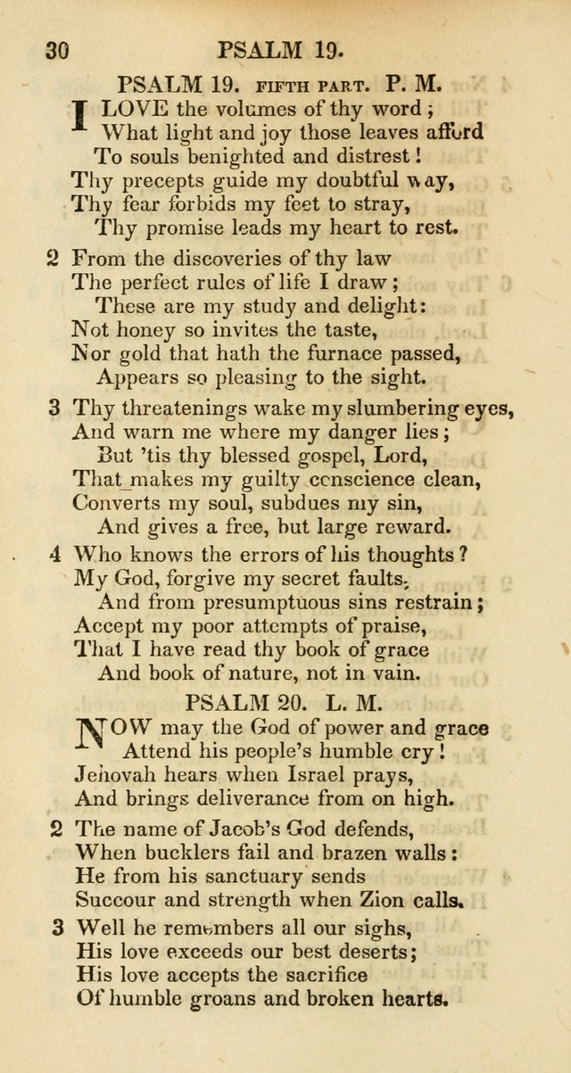 Psalms and Hymns Adapted to Public Worship, and Approved by the General Assembly of the Presbyterian Church in the United States of America page 30