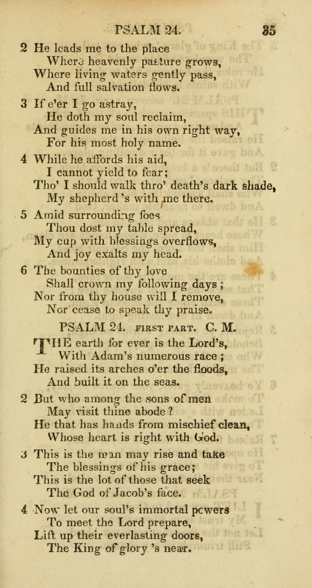 Psalms and Hymns Adapted to Public Worship, and Approved by the General Assembly of the Presbyterian Church in the United States of America page 35