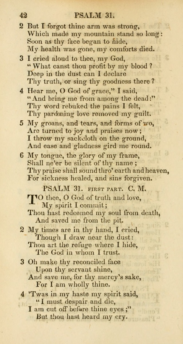 Psalms and Hymns Adapted to Public Worship, and Approved by the General Assembly of the Presbyterian Church in the United States of America page 42