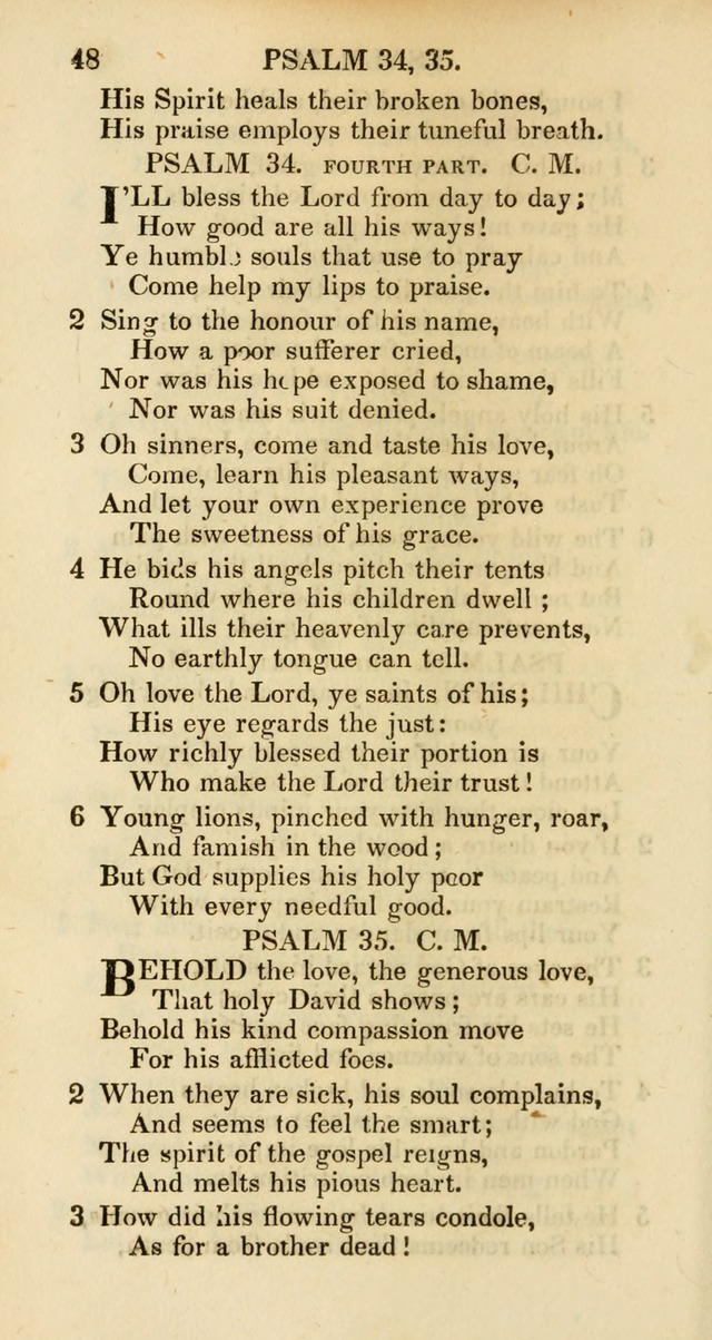 Psalms and Hymns Adapted to Public Worship, and Approved by the General Assembly of the Presbyterian Church in the United States of America page 48