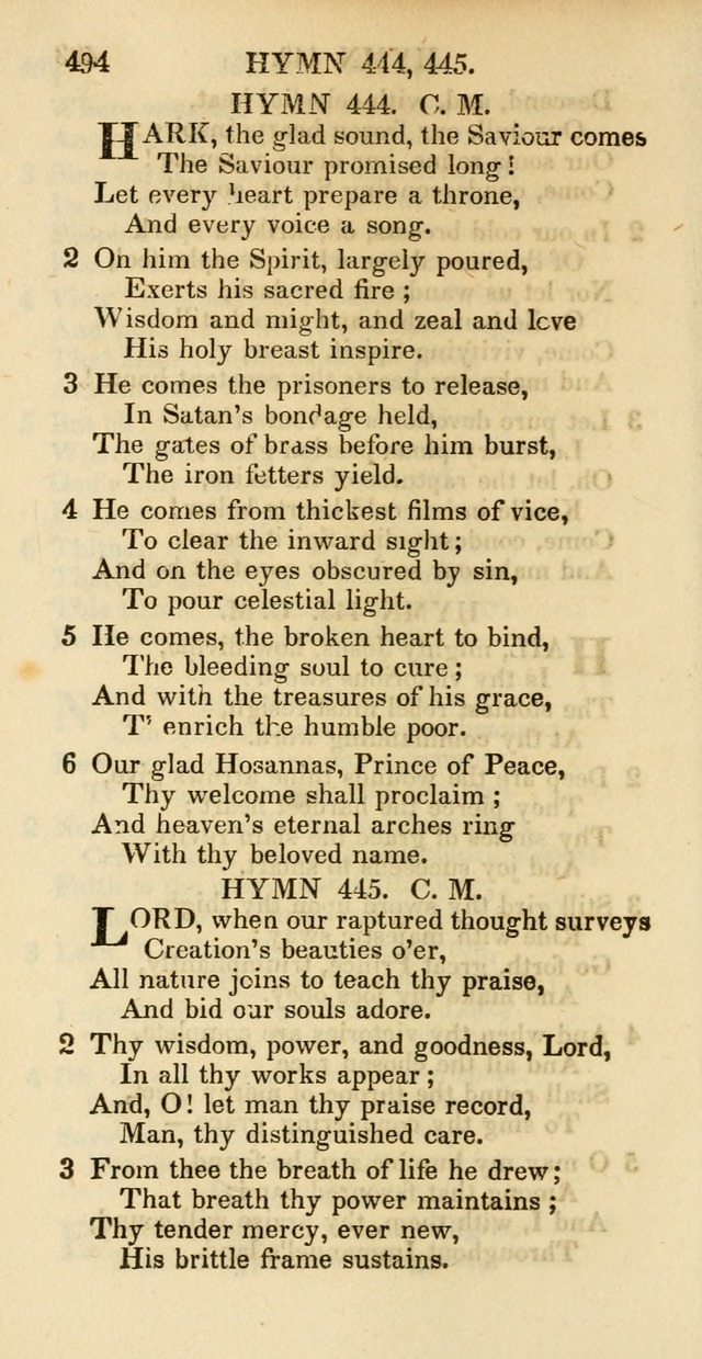 Psalms and Hymns Adapted to Public Worship, and Approved by the General Assembly of the Presbyterian Church in the United States of America page 496