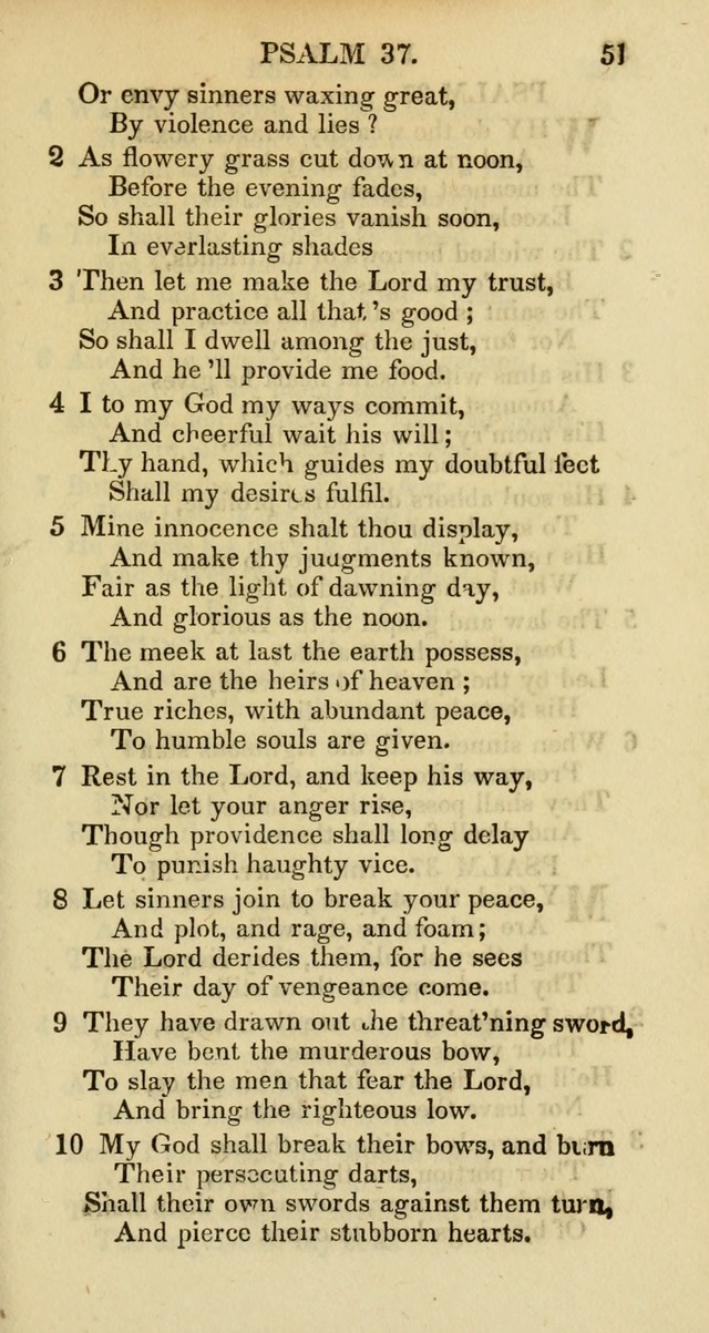 Psalms and Hymns Adapted to Public Worship, and Approved by the General Assembly of the Presbyterian Church in the United States of America page 51