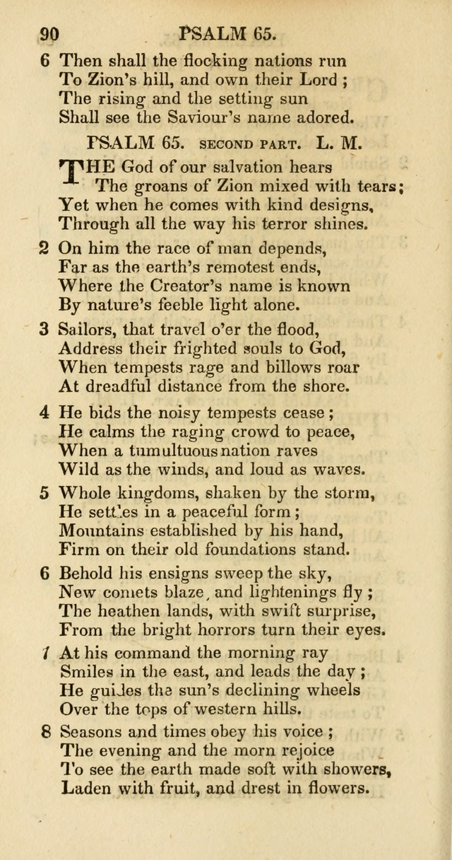 Psalms and Hymns Adapted to Public Worship, and Approved by the General Assembly of the Presbyterian Church in the United States of America page 92