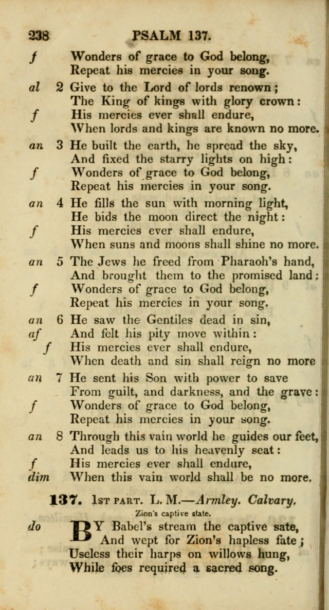 Psalms and Hymns, Adapted to Public Worship: and approved by the General Assembly of the Presbyterian Church in the United States of America: the latter being arranged according to subjects... page 238