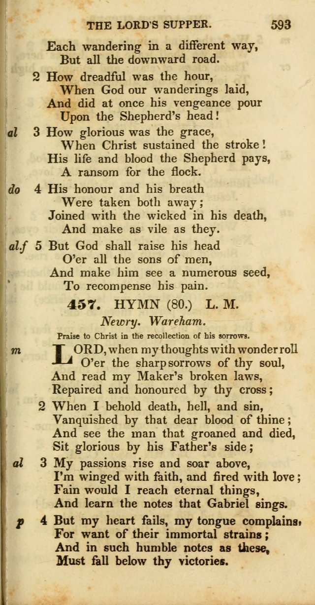 Psalms and Hymns, Adapted to Public Worship: and approved by the General Assembly of the Presbyterian Church in the United States of America: the latter being arranged according to subjects... page 595