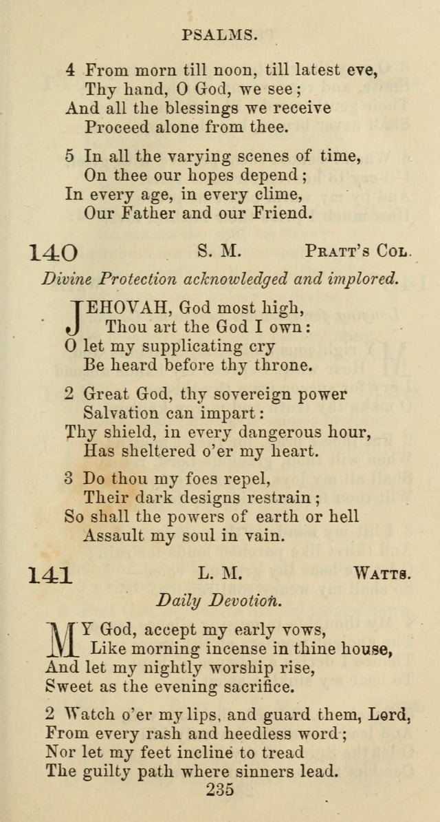 Psalms and Hymns: adapted to social, private and public worship in the Cumberland Presbyterian Chruch page 235