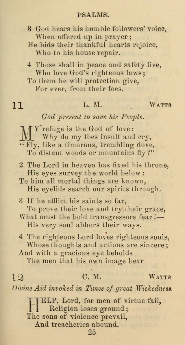 Psalms and Hymns: adapted to social, private and public worship in the Cumberland Presbyterian Chruch page 25