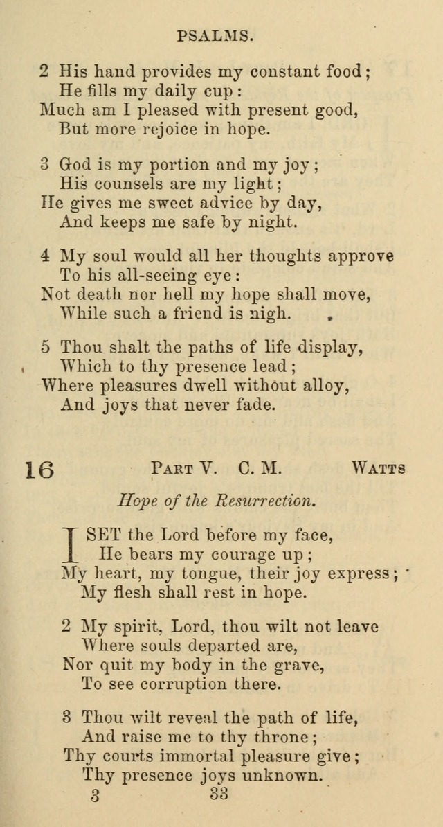 Psalms and Hymns: adapted to social, private and public worship in the Cumberland Presbyterian Chruch page 33