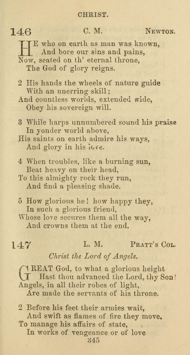 Psalms and Hymns: adapted to social, private and public worship in the Cumberland Presbyterian Chruch page 345