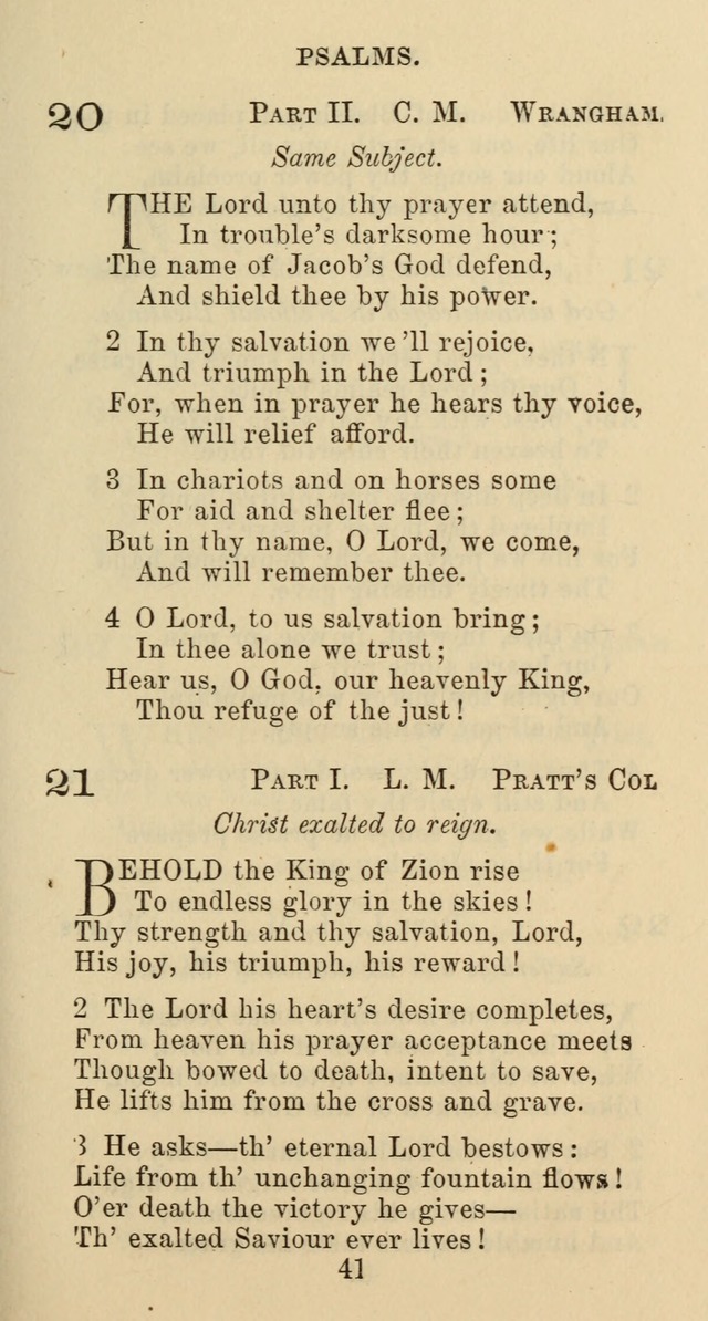 Psalms and Hymns: adapted to social, private and public worship in the Cumberland Presbyterian Chruch page 41