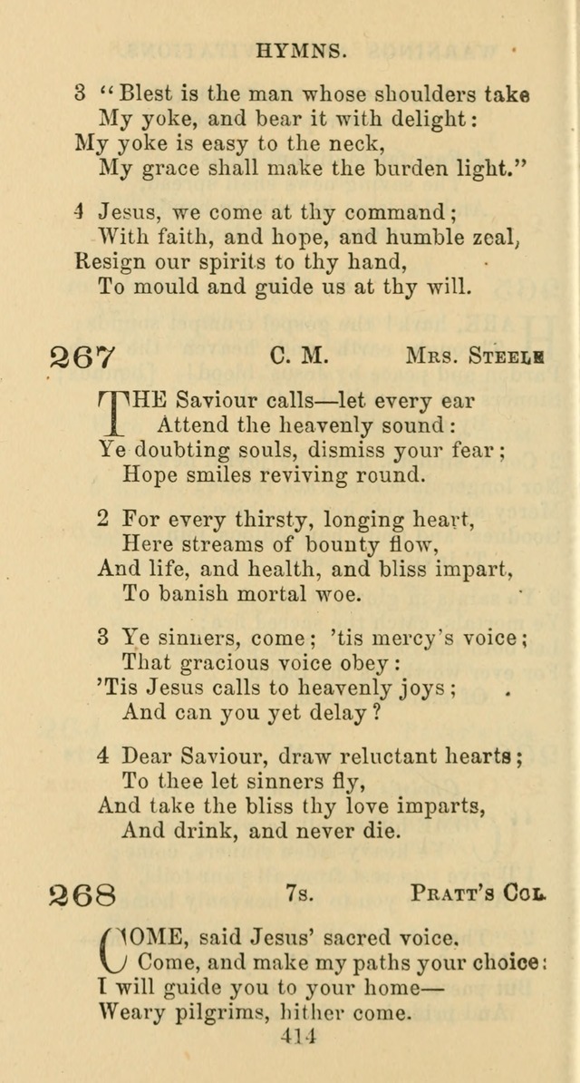 Psalms and Hymns: adapted to social, private and public worship in the Cumberland Presbyterian Chruch page 414