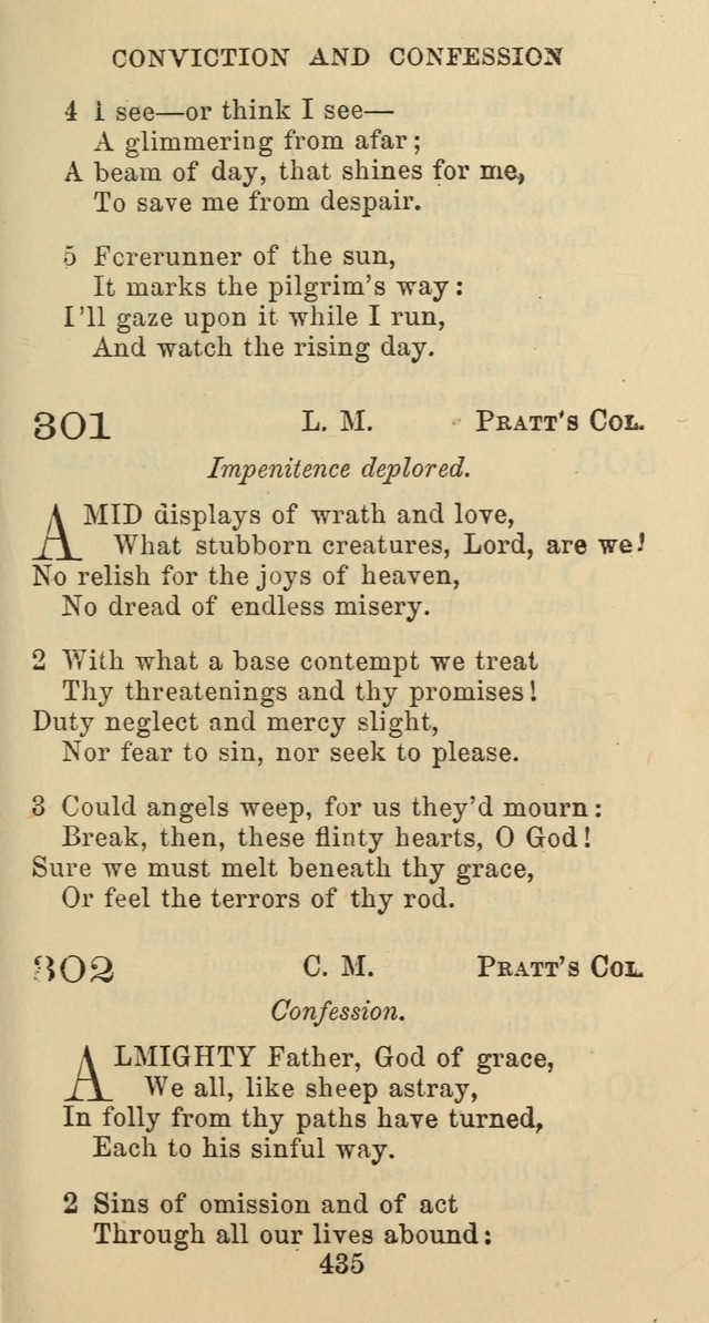 Psalms and Hymns: adapted to social, private and public worship in the Cumberland Presbyterian Chruch page 435