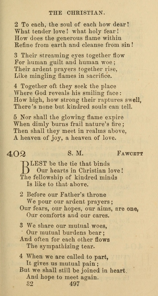 Psalms and Hymns: adapted to social, private and public worship in the Cumberland Presbyterian Chruch page 497