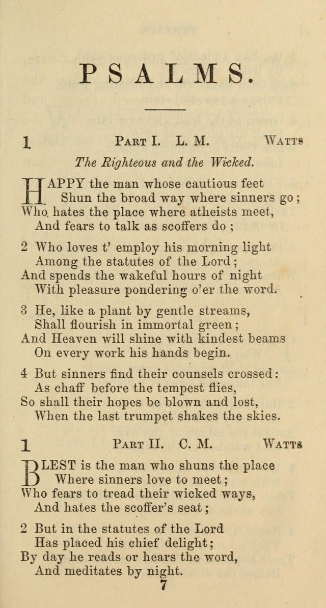 Psalms and Hymns: adapted to social, private and public worship in the Cumberland Presbyterian Chruch page 7