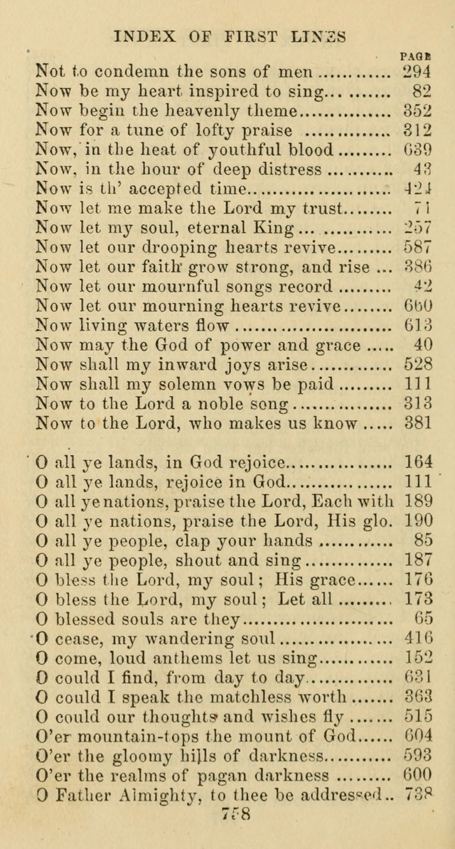 Psalms and Hymns: adapted to social, private and public worship in the Cumberland Presbyterian Chruch page 758