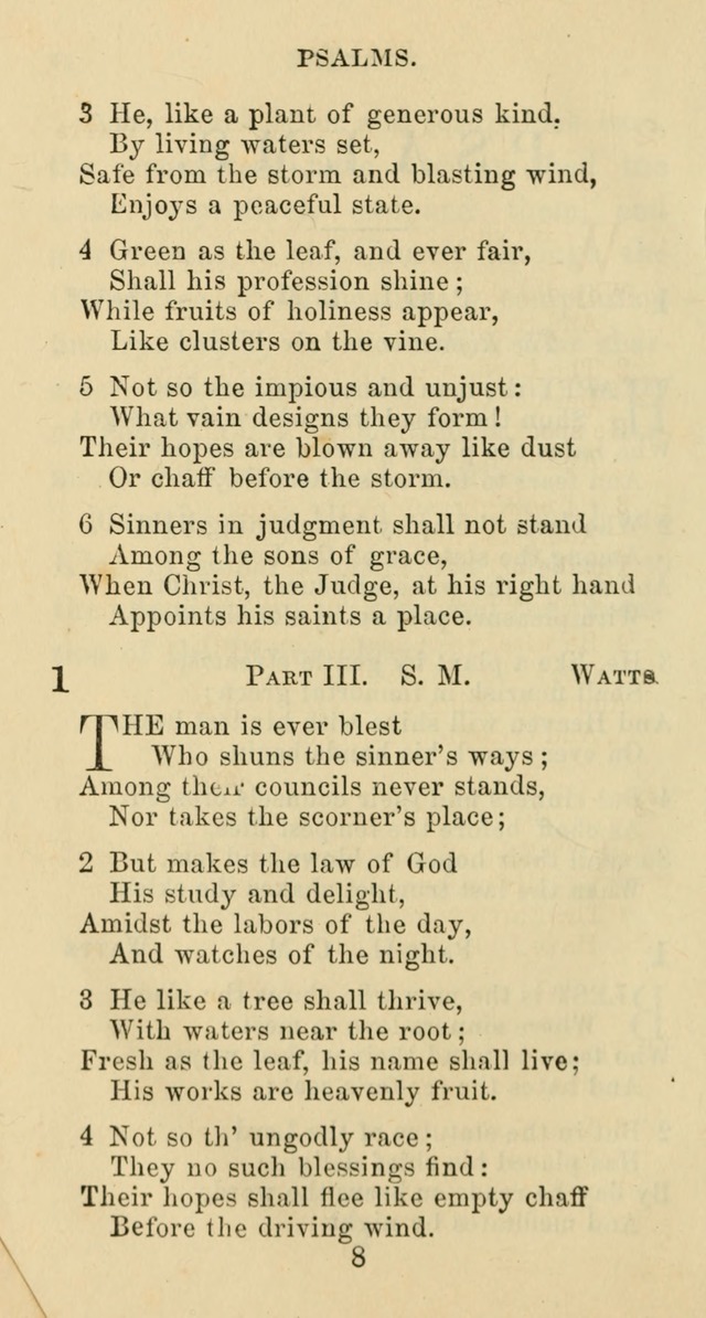 Psalms and Hymns: adapted to social, private and public worship in the Cumberland Presbyterian Chruch page 8