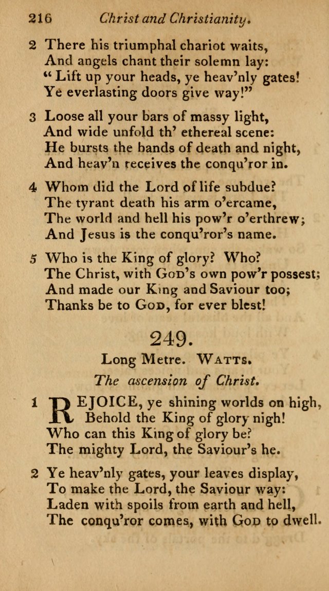The Philadelphia Hymn Book; or, a selection of sacred poetry, consisting of psalms and hymns from Watts...and others, adapted to public and private devotion page 249
