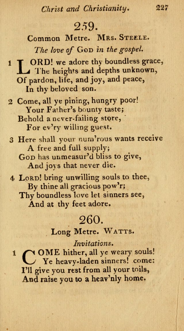 The Philadelphia Hymn Book; or, a selection of sacred poetry, consisting of psalms and hymns from Watts...and others, adapted to public and private devotion page 260