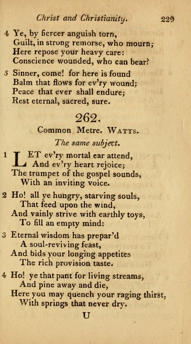 The Philadelphia Hymn Book; or, a selection of sacred poetry, consisting of psalms and hymns from Watts...and others, adapted to public and private devotion page 262