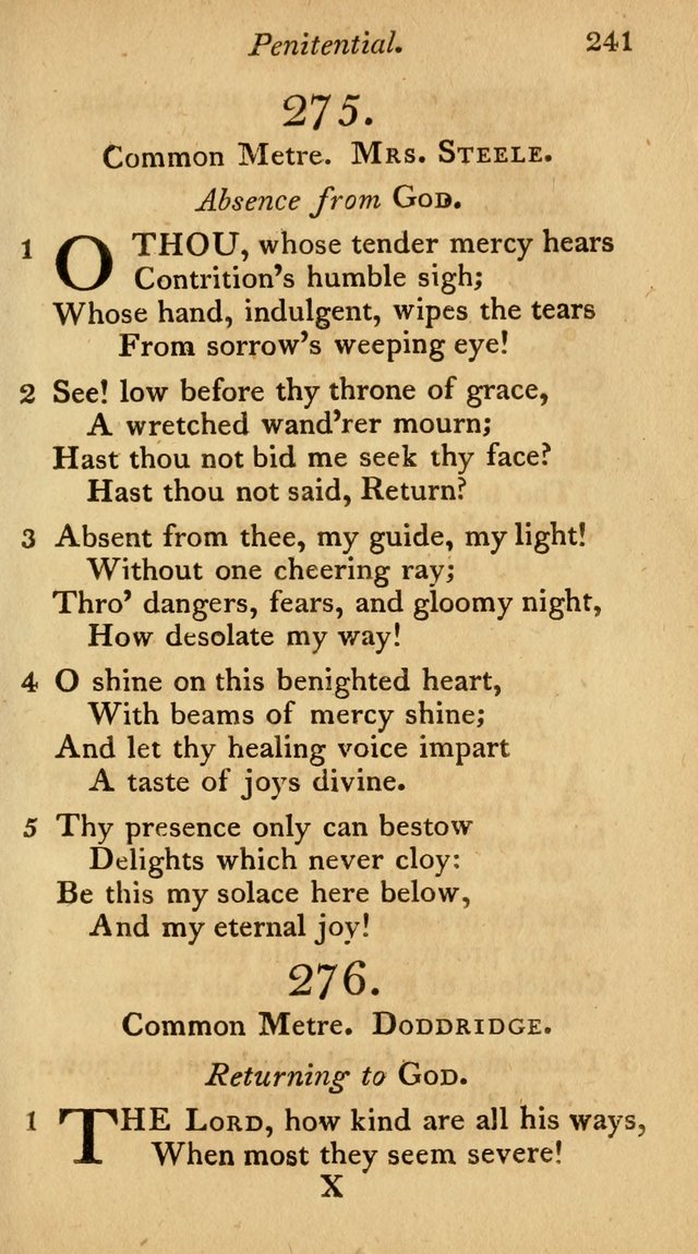 The Philadelphia Hymn Book; or, a selection of sacred poetry, consisting of psalms and hymns from Watts...and others, adapted to public and private devotion page 274