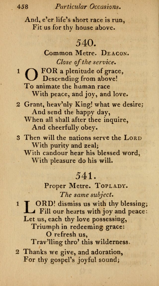 The Philadelphia Hymn Book; or, a selection of sacred poetry, consisting of psalms and hymns from Watts...and others, adapted to public and private devotion page 491