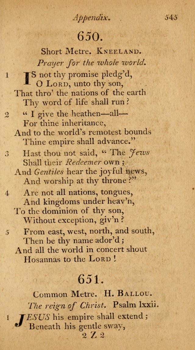 The Philadelphia Hymn Book; or, a selection of sacred poetry, consisting of psalms and hymns from Watts...and others, adapted to public and private devotion page 578