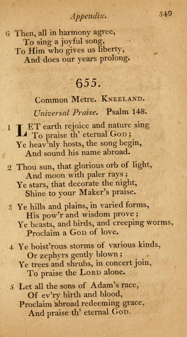 The Philadelphia Hymn Book; or, a selection of sacred poetry, consisting of psalms and hymns from Watts...and others, adapted to public and private devotion page 582
