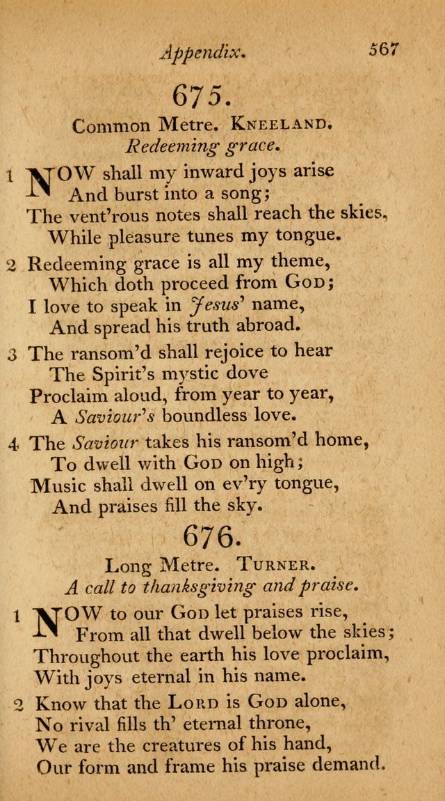 The Philadelphia Hymn Book; or, a selection of sacred poetry, consisting of psalms and hymns from Watts...and others, adapted to public and private devotion page 600