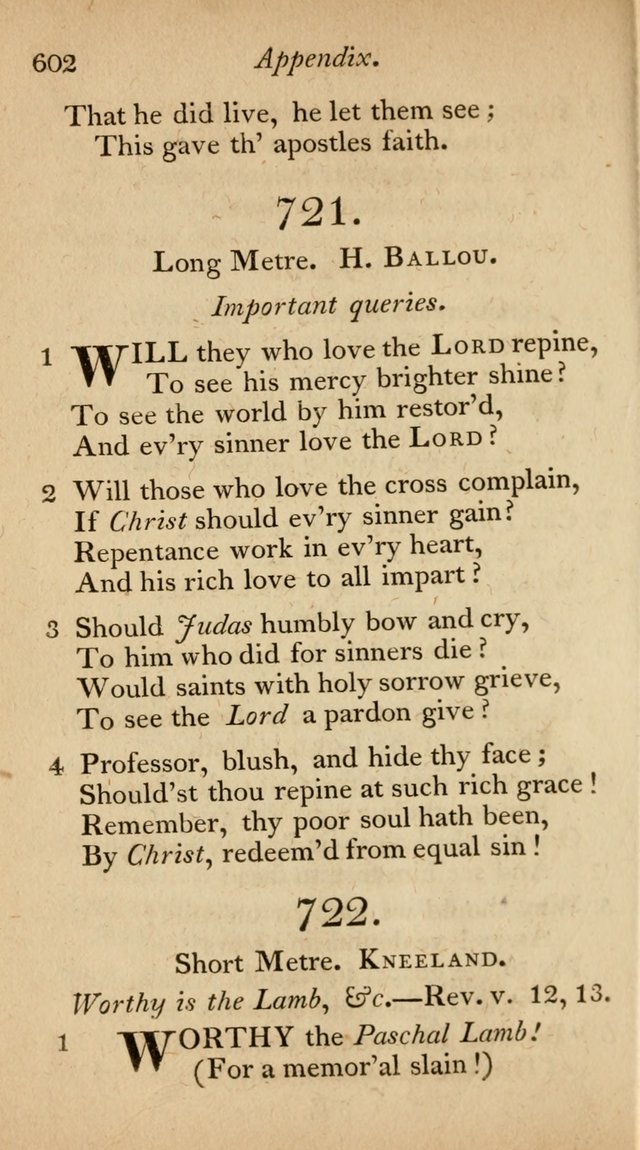 The Philadelphia Hymn Book; or, a selection of sacred poetry, consisting of psalms and hymns from Watts...and others, adapted to public and private devotion page 635