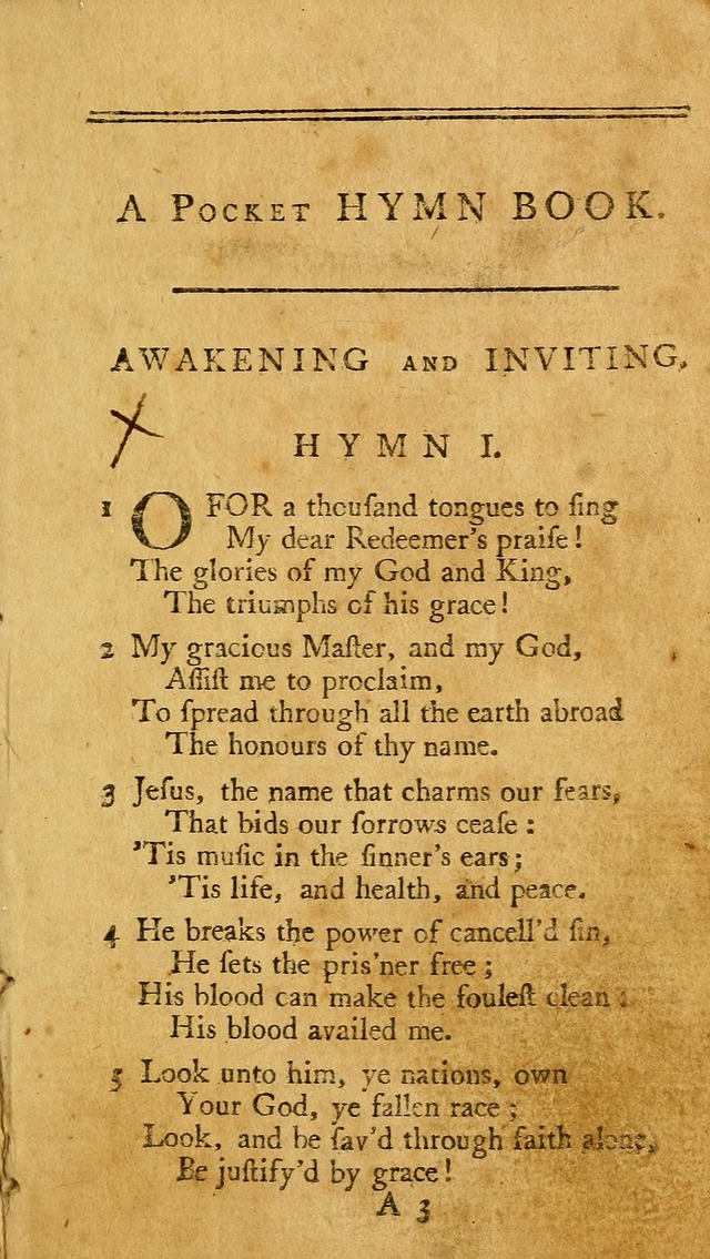 A Pocket hymn book, designed as a constant companion for the pious: collected from various authors page 12