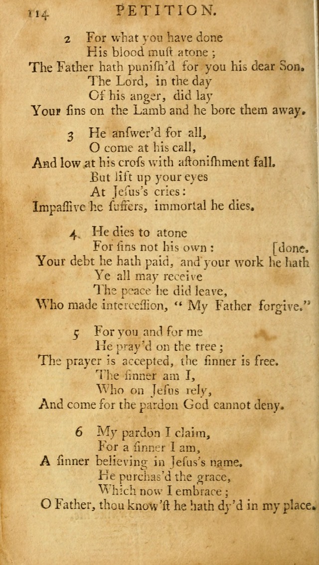 A Pocket hymn-book, designed as a constant companion for the pious: collected from various authors (11th ed.) page 114