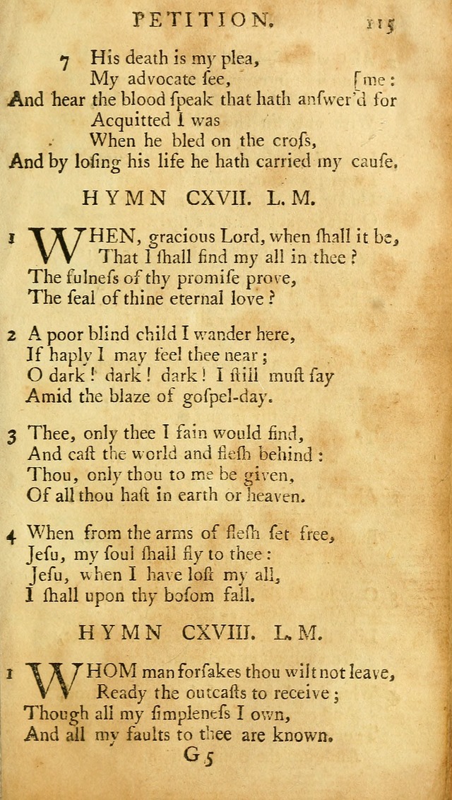A Pocket hymn-book, designed as a constant companion for the pious: collected from various authors (11th ed.) page 115