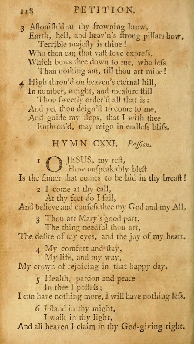 A Pocket hymn-book, designed as a constant companion for the pious: collected from various authors (11th ed.) page 118